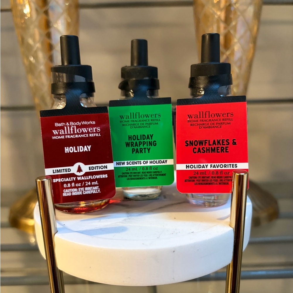 Bath & Body Works Wallflowers Holiday Fragrance Trio NWT Holiday 2026